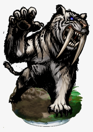 Saber Tooth Tiger Png Clipart Royalty Free Download - Black Tiger Png Hd