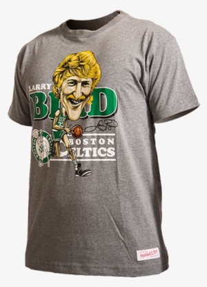 Mitchell & Ness Caricature Boston Celtics Larry Bird - Larry Bird Tee