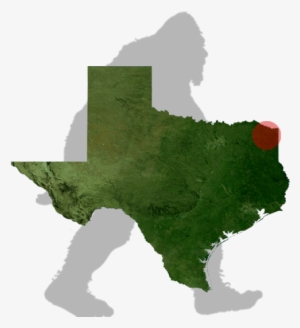 Texas Bigfoot Map - Texas Terrain Map
