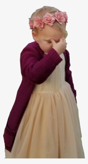 Personflower Girl Facepalm - Flower Girl
