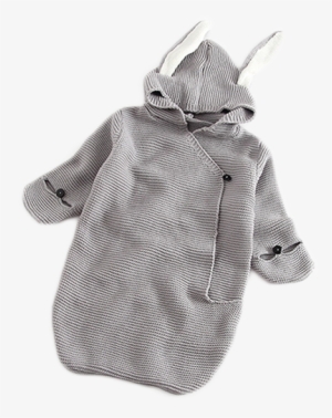 Bunny Ears Knitted Romper - Sleeping Bag