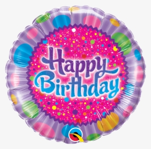 18" Happy Birthday Sprinkles And Sparkles Foil Balloon - 18"pkg Hbd Sprinkles
