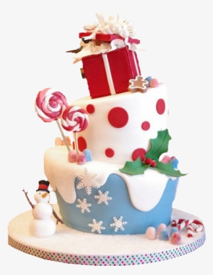 Candy Christmas Cake Transparent Image - Christmas Eve Birthday Cake