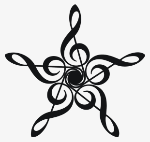 Treble Clef Barnstar - Treble Clef Flower