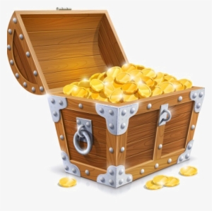 Treasure Chest Png Image - Gold Coins In Box