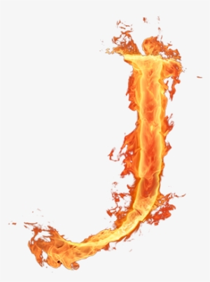 Alfabeto Hecho Con Fuego - Fire Letter J Png