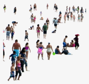 Big Beach Crowd - Beach Crowd Png
