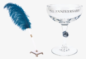 Vacation, Anniversary, Glass, Pen, Champagne - Champagne Stemware