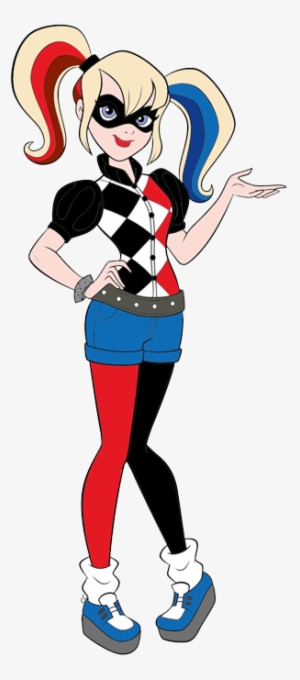 Dc Superhero Girls Harley Quinn Png Jpg - Superhero