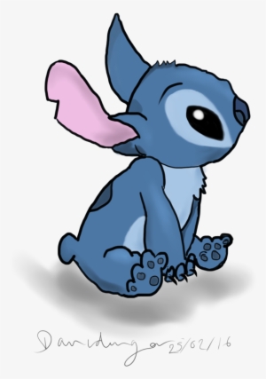 Blue Drawing Stitch Graphic Library Stock - Stitch Digital Drawing