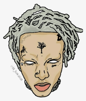 Xxxtentacion Drawing Iloveitwhentheyrun Clip Art - Xxxtentacion Drawing