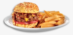 Burger Transparent Plate Png - Denny Bourbon Bacon Burger