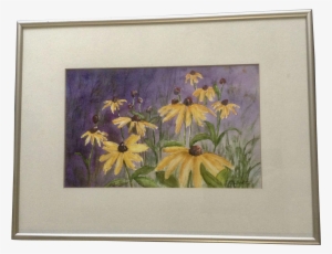 D Wolter, Yellow Daisy Flowers Bursting With Color, - Picture Frame
