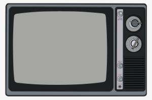 Good Old Black And White Tv - Old Tv Drawing