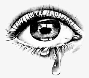 Dripping Drawing Eye Png Royalty Free Download - Eye With Tears Png