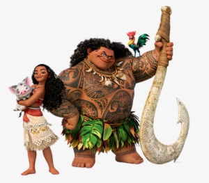 Moana Promo 4 - Moana Maui Pua And Hei Hei