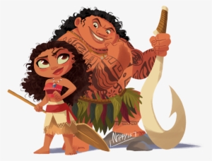 Moana Transparent Cute - Moana And Maui Chibi
