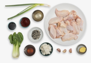 Spicy Korean Chicken Wings With Rice Cakes & Baby Bok - Recipe