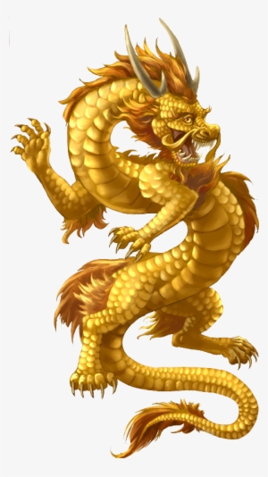 Chinese Dragon Gold - Chinese Dragon Transparent Background
