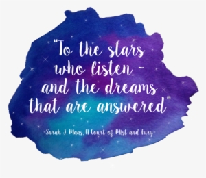 Feyre And Rhysand - Court Of Mist And Fury - Watercolour Quote Tasche