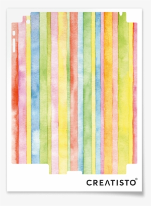 Designfolie Watercolor Stripes (pax Schrank 201cm Höhe