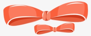 Transparent Stock Bow Tie Shoelace Knot Red Orange - Bow Tie