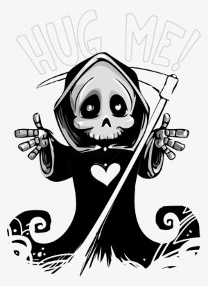 Picture Black And White Download Free Image On Pixabay - Cute Grim Reaper Png