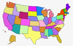 United States Map Clip Art - Blank Us Map Color