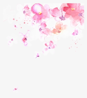 Watercolor Cherry Blossoms - Portable Network Graphics