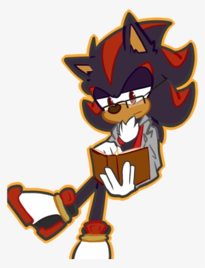 Shadow Reading A Book By Halfway - Shadow The Hedgehog Reading