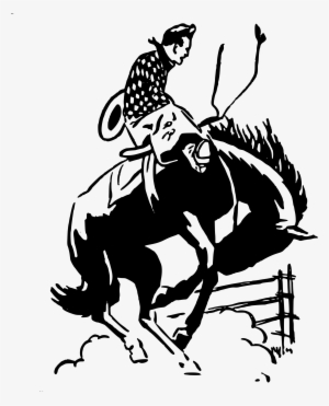 Cowboy Rodeo Clipart Transparent Png - Vintage Cowboy Clipart