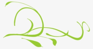 Floral Scroll Png - Green Scroll Clipart