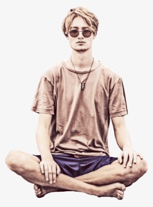 Man Sitting Meditation - Drawing Of Man Meditation