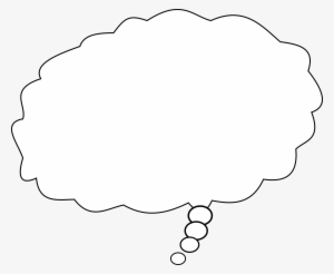 Thought Bubble Png Transparent Images - Thought Bubble White Outline