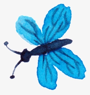 Flying Butterfly Watercolor Hand Painted Decorative - Watercolor Painting