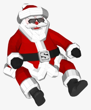 This Free Icons Png Design Of 3d Polygonal Santa Claus