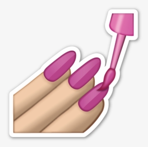 If You Are Looking For The Emoji Sticker Pack, Which - Nails Emoji Transparent Background