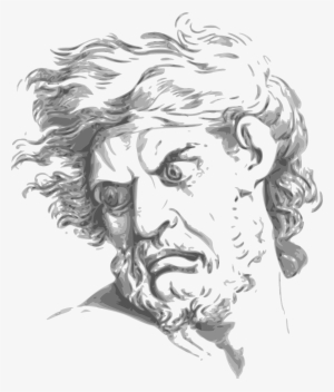 Pencil Drawing Of A Bearded God Looking Down Angrily - Cafepress Leave Me Alone Quote Iphone 7 Plus Tough