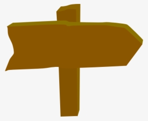 Wood Sign Clipart - Wooden Sign Post