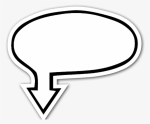 Perfect To Add Your Own Custom Words In The Speech - Speech Bubble Arrow