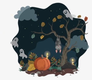 Autumn Forest - Vector Illustration