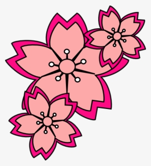 Blossoms Clip Art At Clker - Cherry Blossom Clipart Png