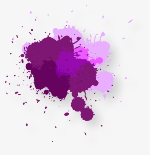 Clipart Transparent Library Watercolor Painting Drop - Purple Paint Splatter Png
