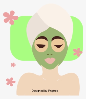 Simple Cartoon Female Spa Nursing Design, Simple, Female, - Illustration