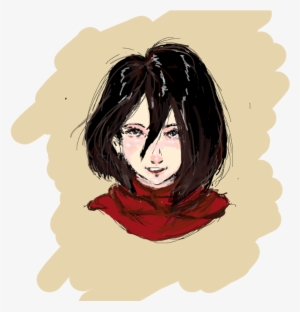 Transparent Mikasa Ackerman By Checkhovs - Drawing