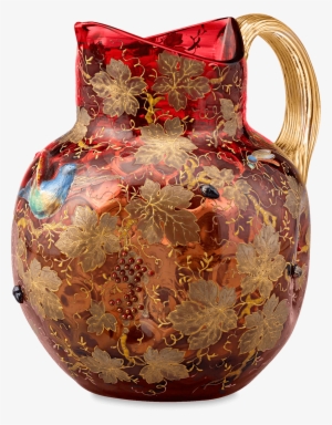 Antique Glass, Bohemian Glass, Moser Cranberry Glass - Moser