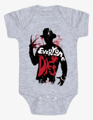 Everyone Dies Baby Onesy - You Smell Like Meat