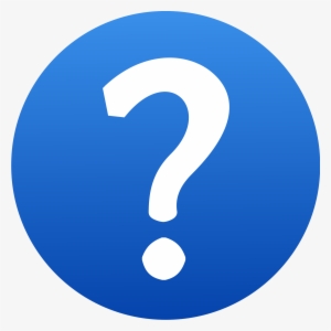 Open - Question Mark Png Blue