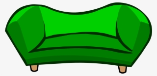 Image - Green Couch - Png - Club Penguin Wiki - The - Club Penguin Green Couch