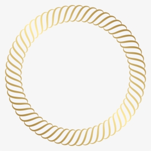 Round Gold Border Png Clip Art Image